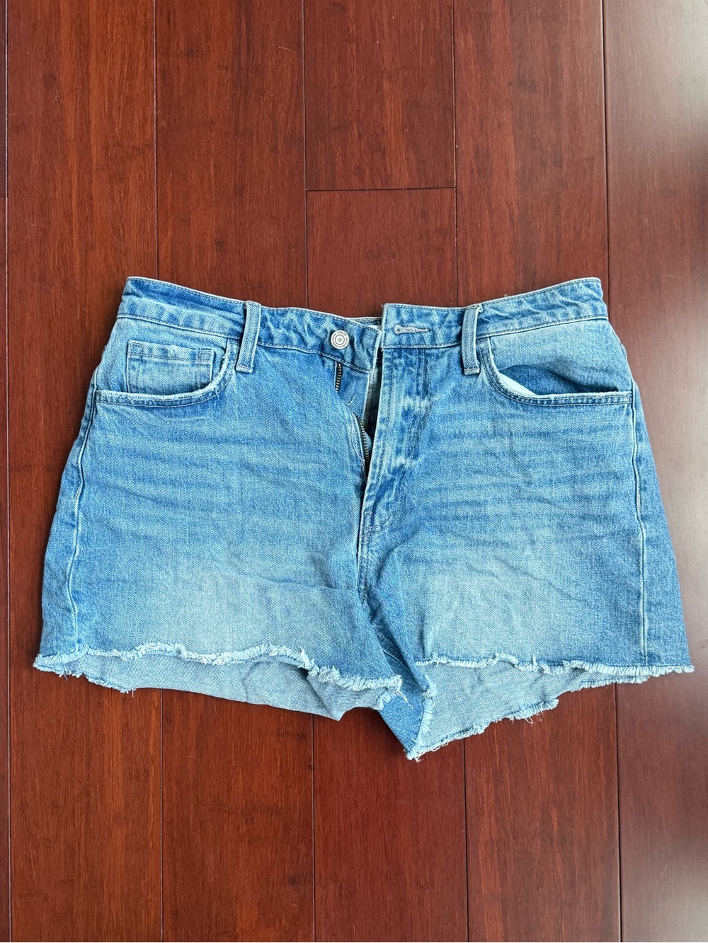 Velvet Blue Denim Shorts